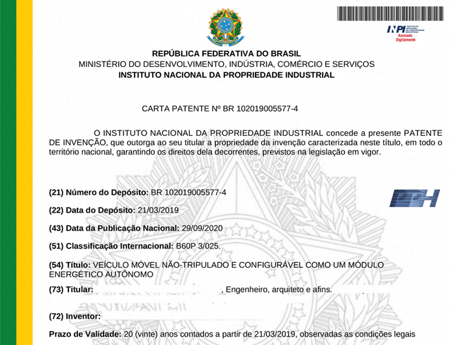 patente brasil